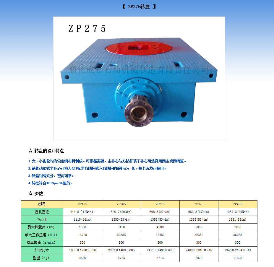 ?ZP275轉盤(pán)(圖1)